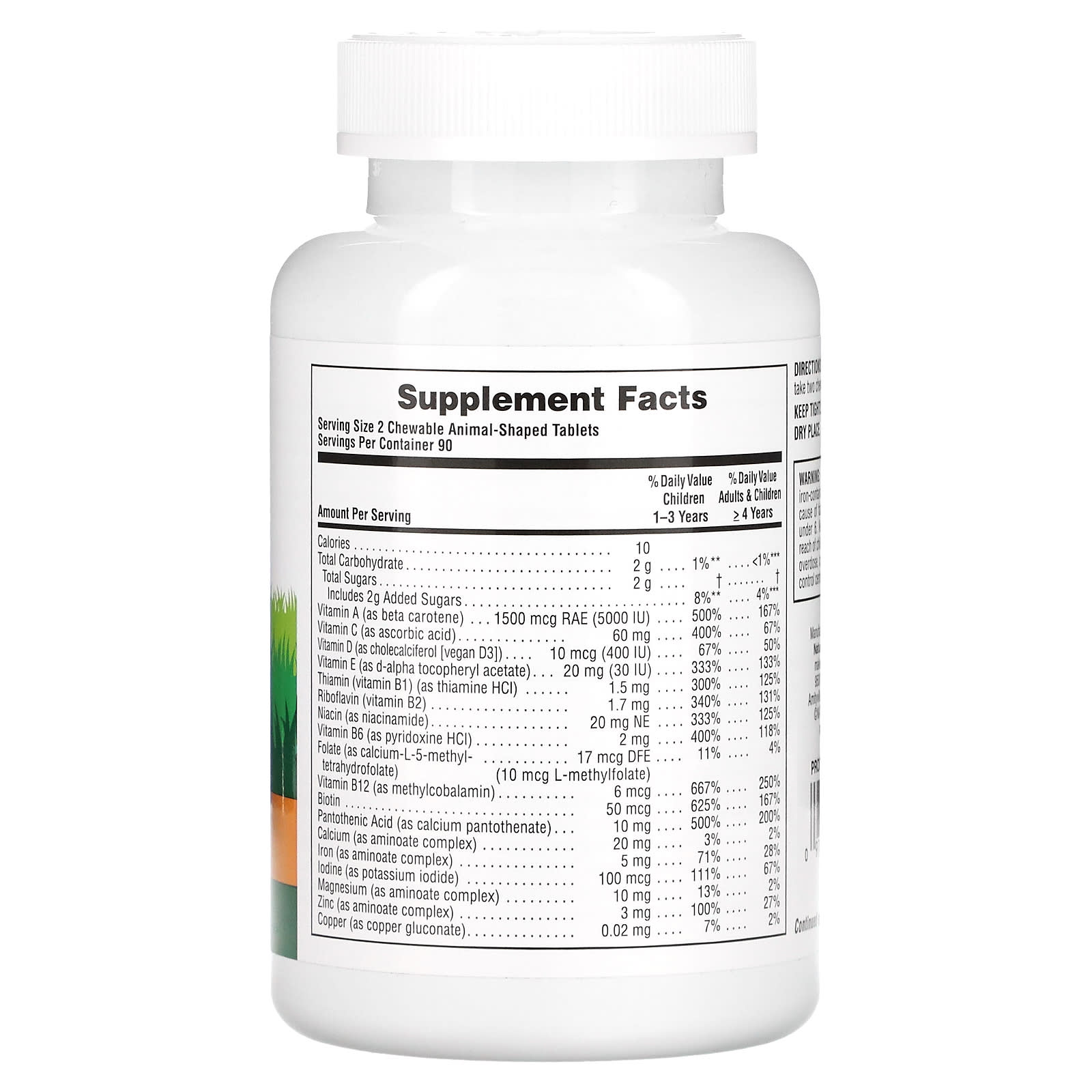 Nature's Plus, Animal Parade, Children's Chewable Supplement, Multivitamin, Cherry, Grape & Orange, 180 Animal-Shaped Tablets