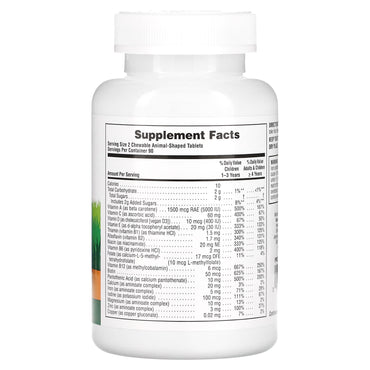 Nature's Plus, Animal Parade, Children's Chewable Supplement, Multivitamin, Cherry, Grape & Orange, 180 Animal-Shaped Tablets