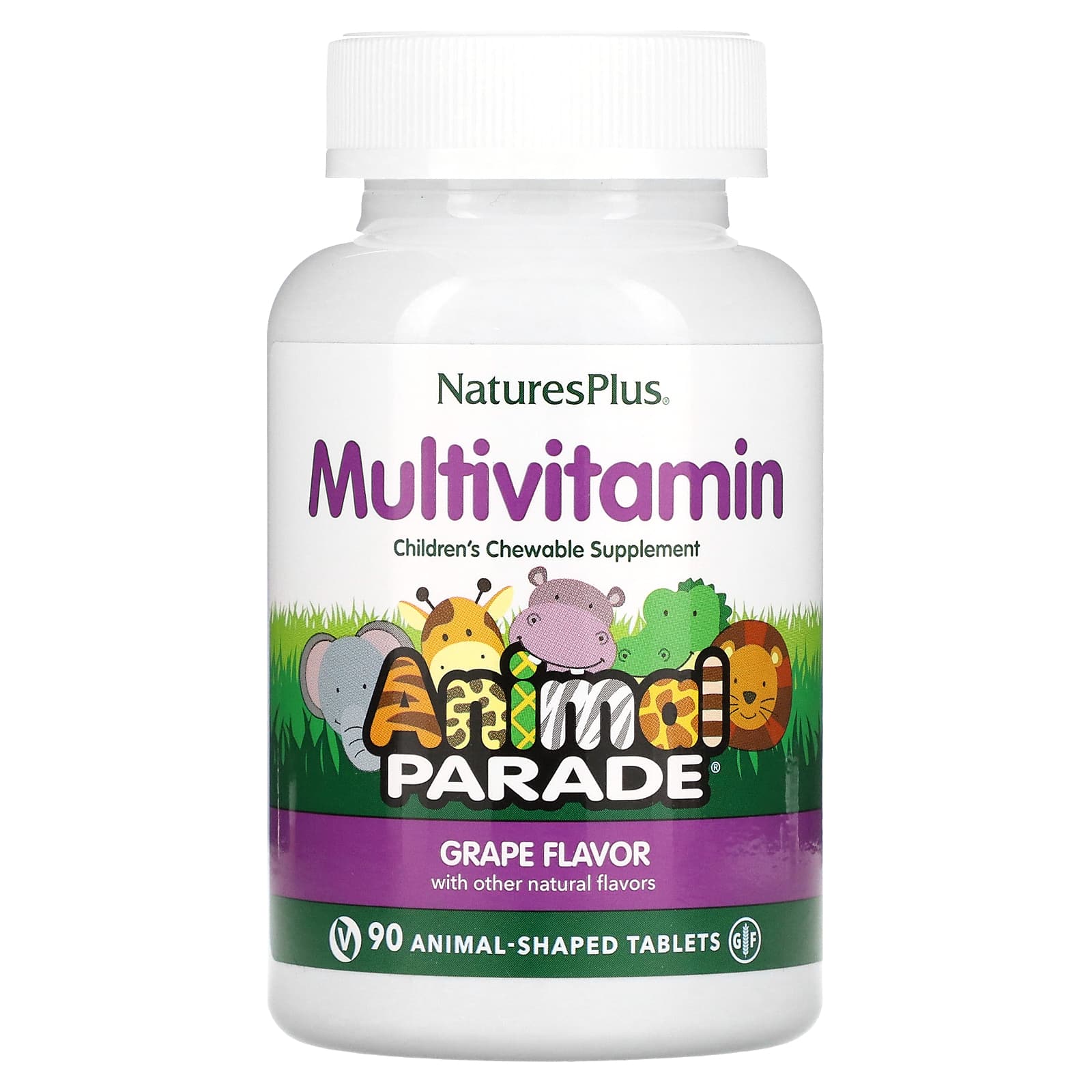 Nature's Plus, Ap Grape, 90 Chewables UPC 097467299849 | Hilife Vitamins