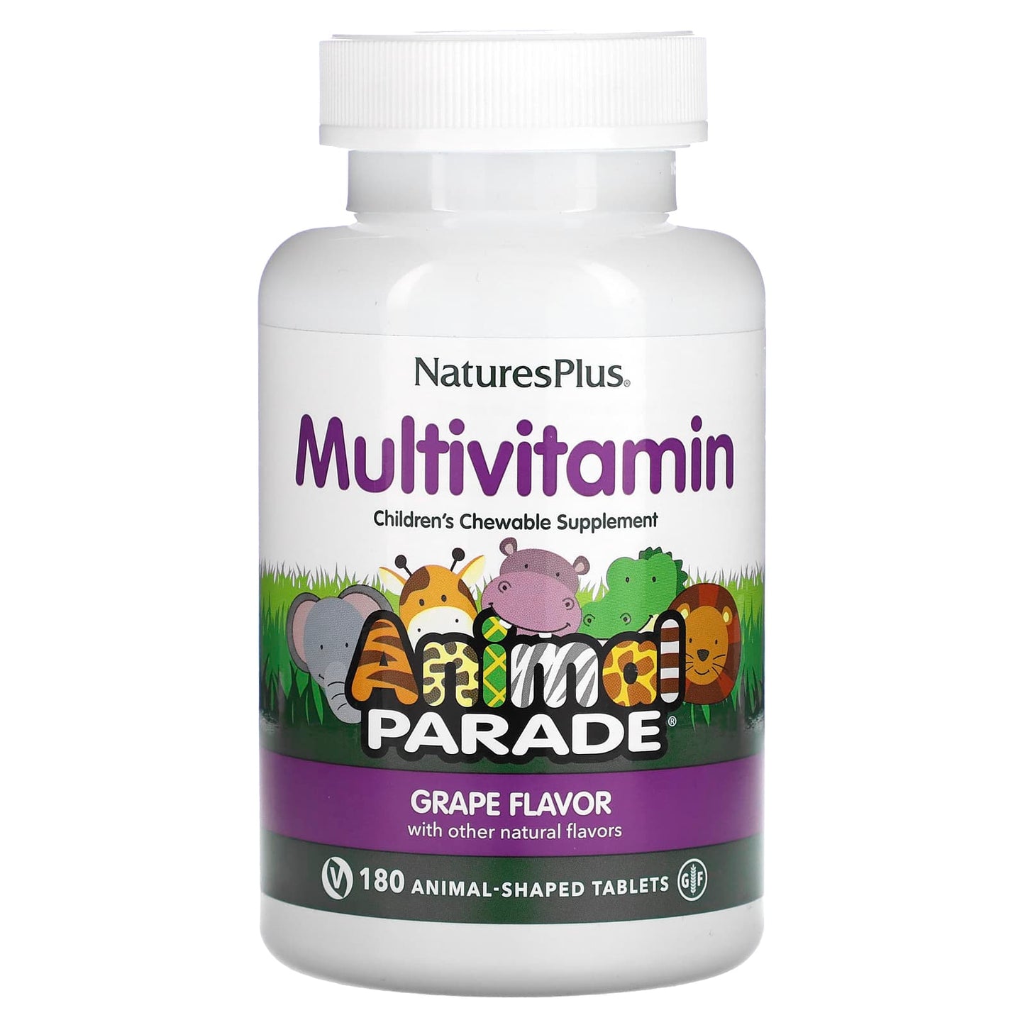 Nature's Plus, Ap Grape, 180 Chewables UPC 097467299863 | Hilife Vitamins