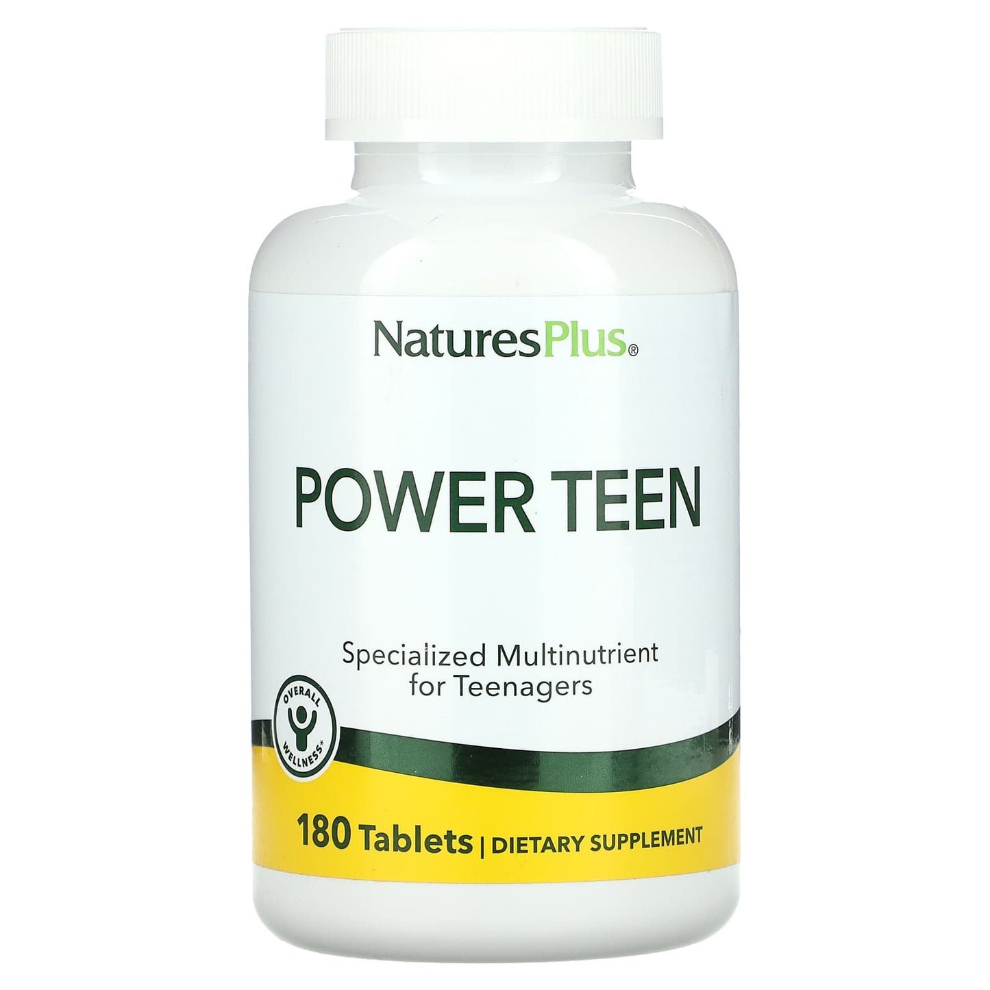Nature's Plus, Power Teen, Multinutrient for Teenagers, 180 Tablets UPC 097467299924 | Hilife Vitamins