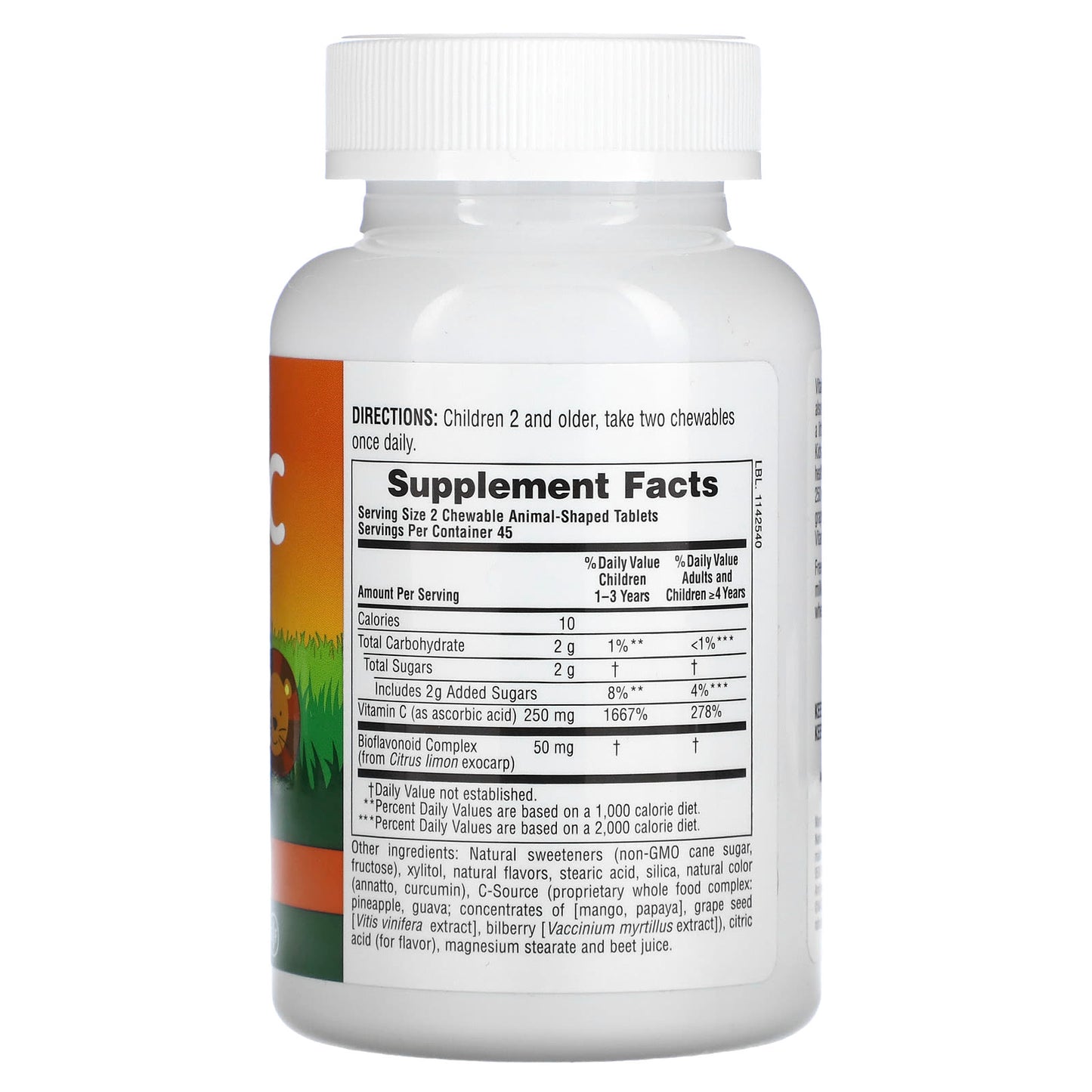 Nature's Plus, Animal Parade, Children's Chewable Supplement, Vitamin C, Orange Juice Flavor, 90 animal-Shaped tablets