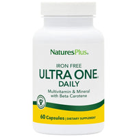 Nature's Plus, Ultra One Daily, Iron Free, Multivitamin & Mineral, 60 Vegetarian Capsules UPC 097467300811 | Hilife Vitamins