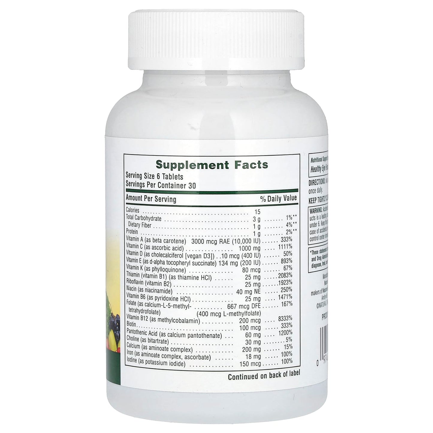 Nature's Plus, Source of Life, Ultra, Whole Life Energy Enhancer, Mini-Tablets, Multivitamin, 180 Tablets UPC 097467305229