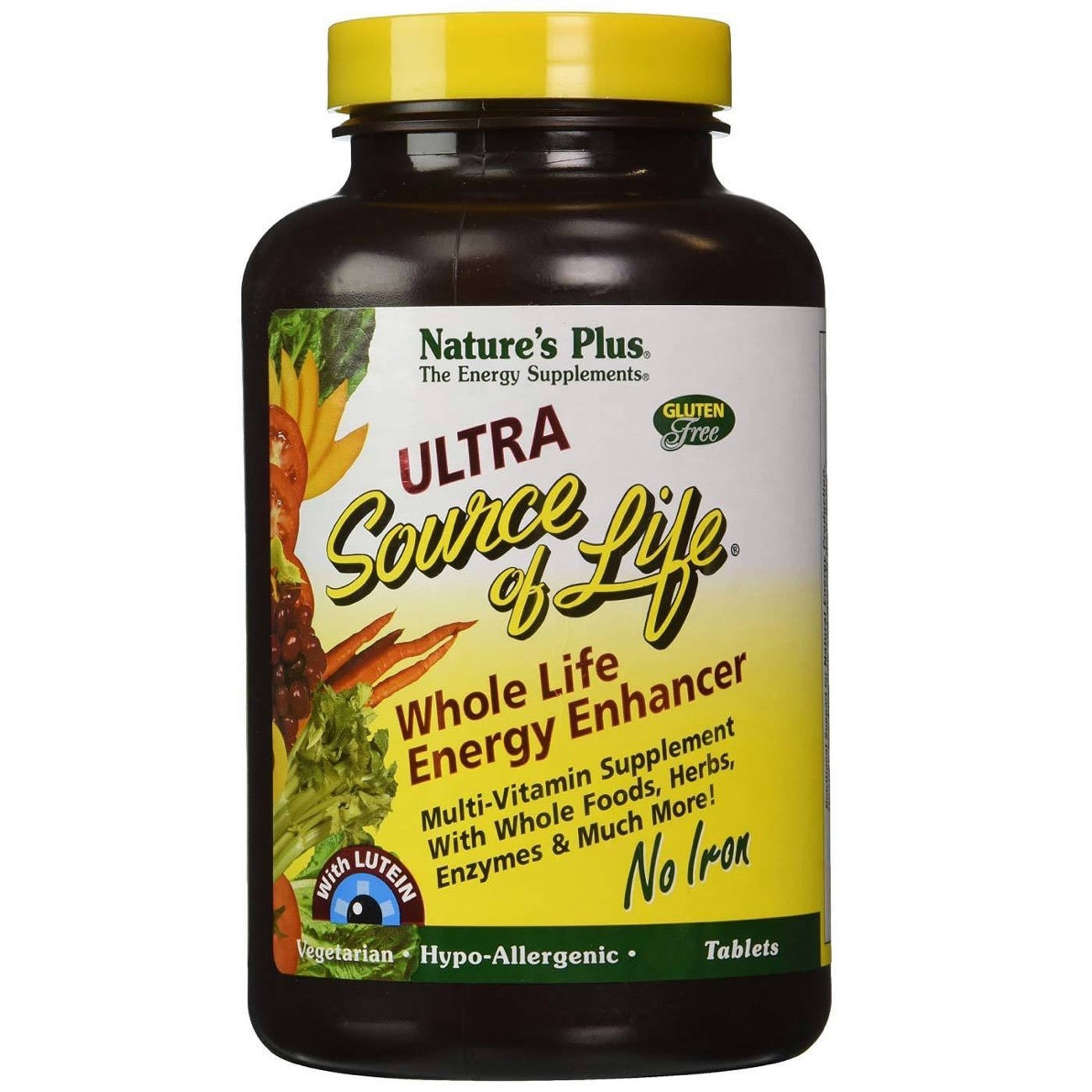 Nature's Plus, Ultra Source Of Life No Iron, 90 Tablets UPC 097467305243 | Hilife Vitamins