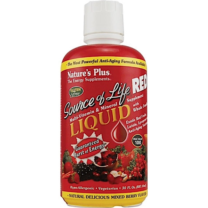 Nature's Plus, Source Of Life Red, 30 Oz UPC 097467305410 | Hilife Vitamins