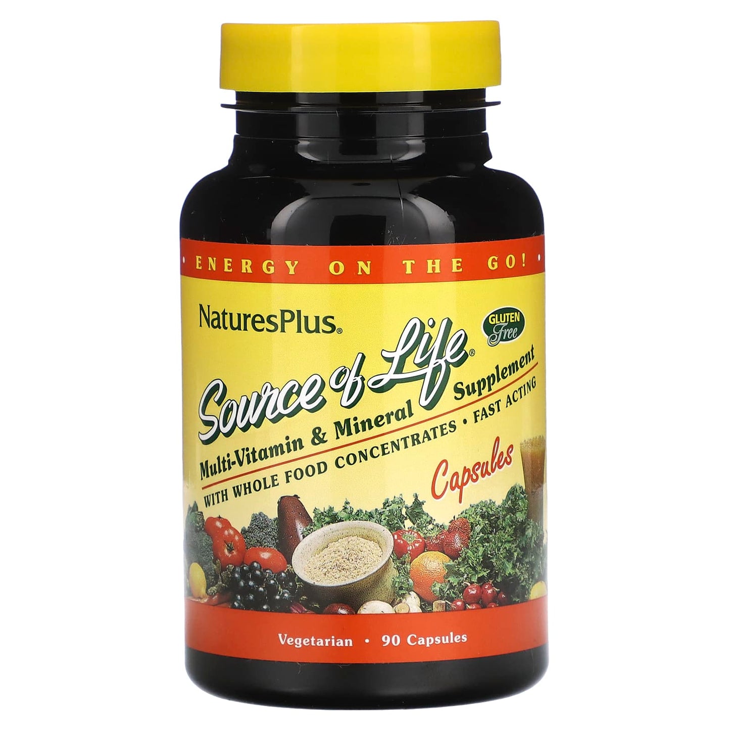 Nature's Plus, Source Of Life, 90 Vegetarian Capsules UPC 097467305922 | Hilife Vitamins