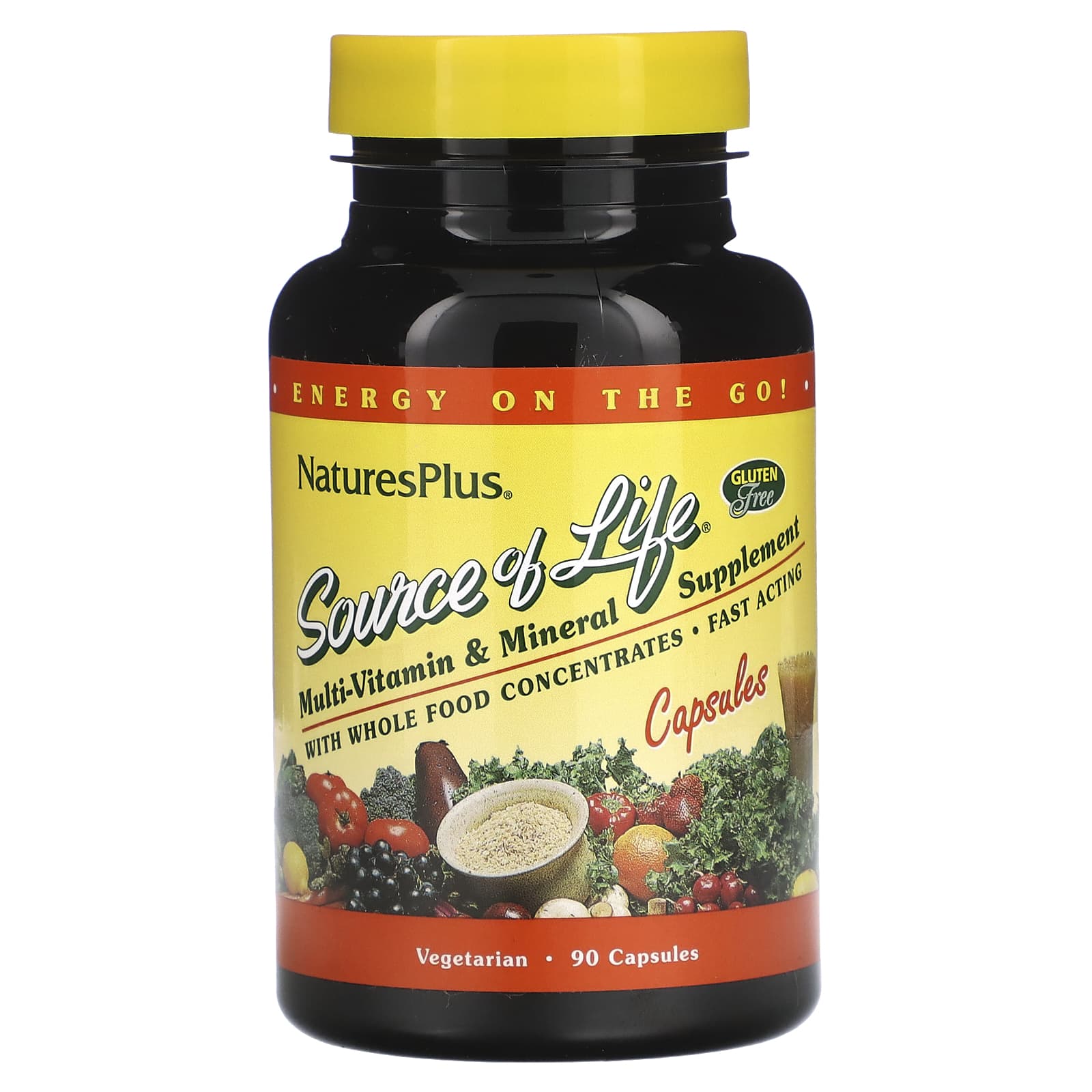 Nature's Plus, Source Of Life, 90 Vegetarian Capsules UPC 097467305922 | Hilife Vitamins