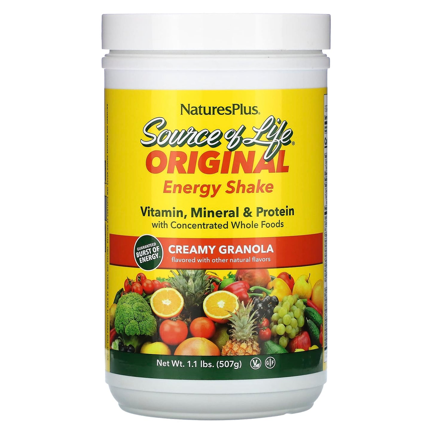 Nature's Plus, SOURCE OF LIFE ENERGY SHAKE, 1.1 Powder UPC 097467305953 | Hilife Vitamins