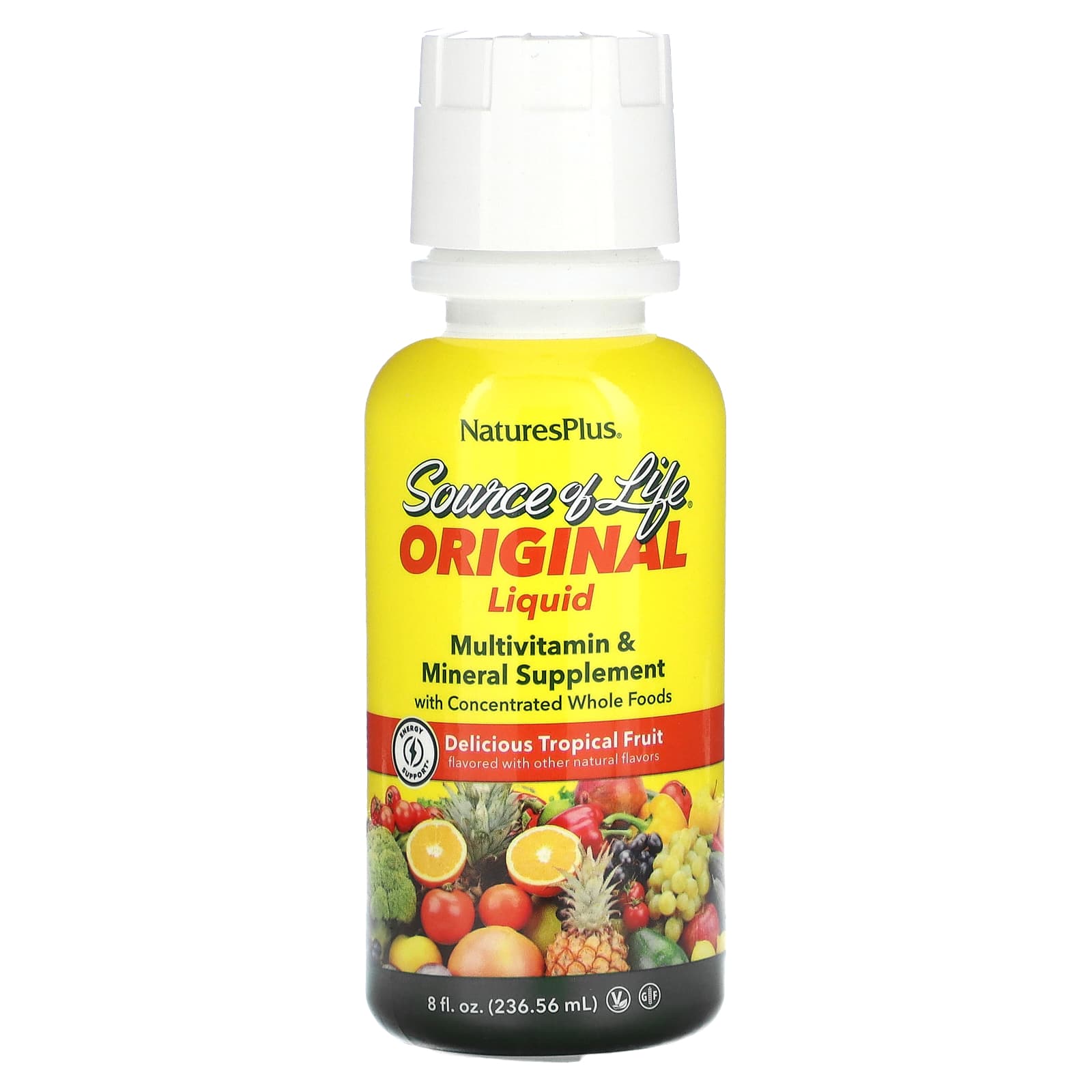 Nature’s Plus, Source Of Life, Multi-Vitamin & Mineral Supplements, 8 Oz Liquid UPC 097467306059 | Hilife Vitamins