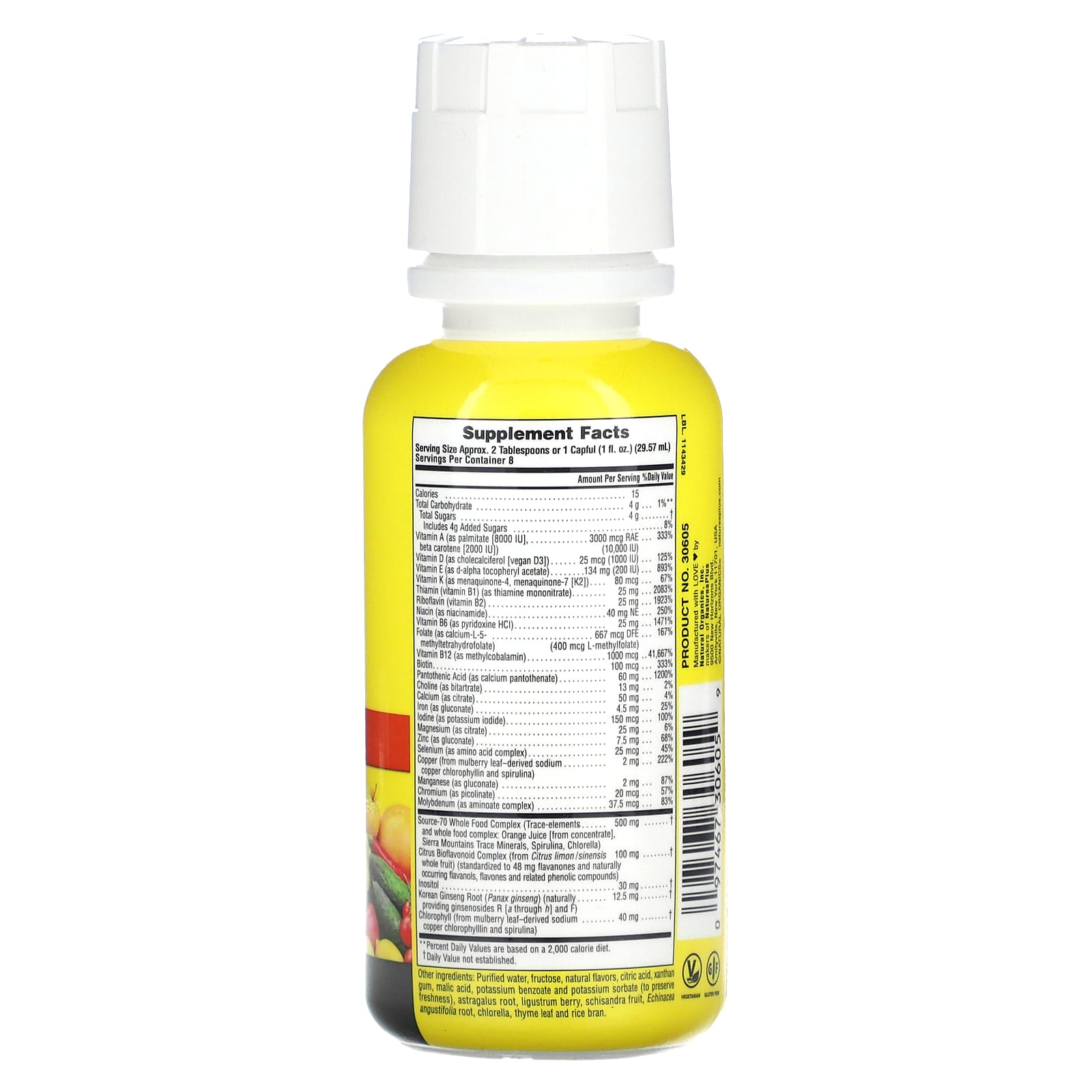 Nature’s Plus, Source Of Life, Multi-Vitamin & Mineral Supplements, 8 Oz Liquid UPC 097467306059 | Hilife Vitamins