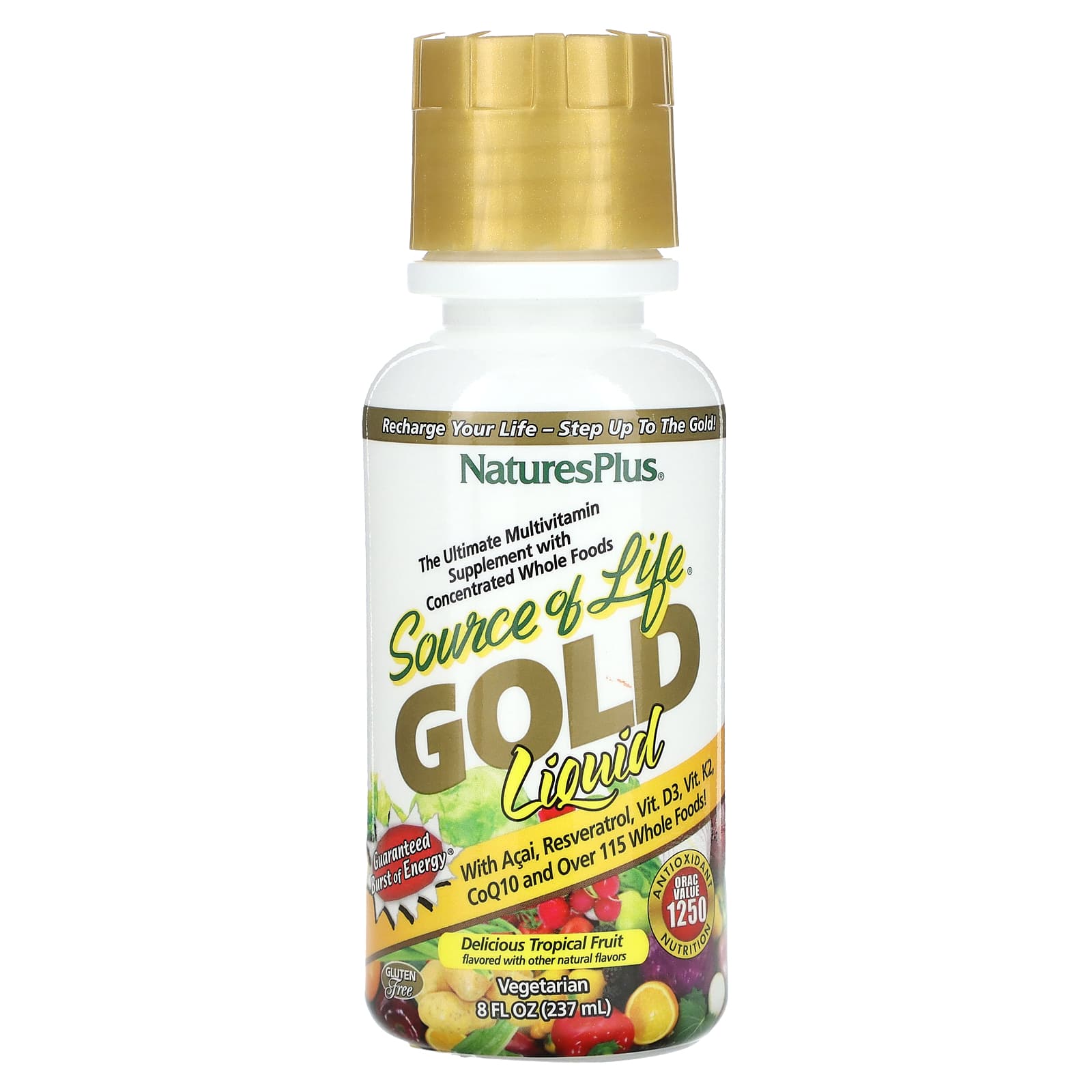 Nature's Plus, Source Of Life Gold Liquid, 8 Oz UPC 097467307056 | Hilife Vitamins