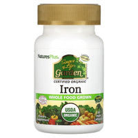 Nature's Plus, Source of Life Garden, Iron, 30 Capsules UPC 097467307360 | Hilife Vitamins
