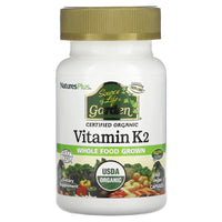 Nature's Plus, Source of Life, Garden, Organic Vitamin K2, 60 Capsules UPC 097467307377 | Hilife Vitamins