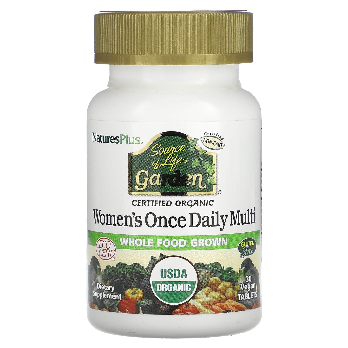 Nature's Plus, Source of Life Garden, Women's Once Daily Multi, 30 Vegan Tablets UPC 097467307476 | Hilife Vitamins