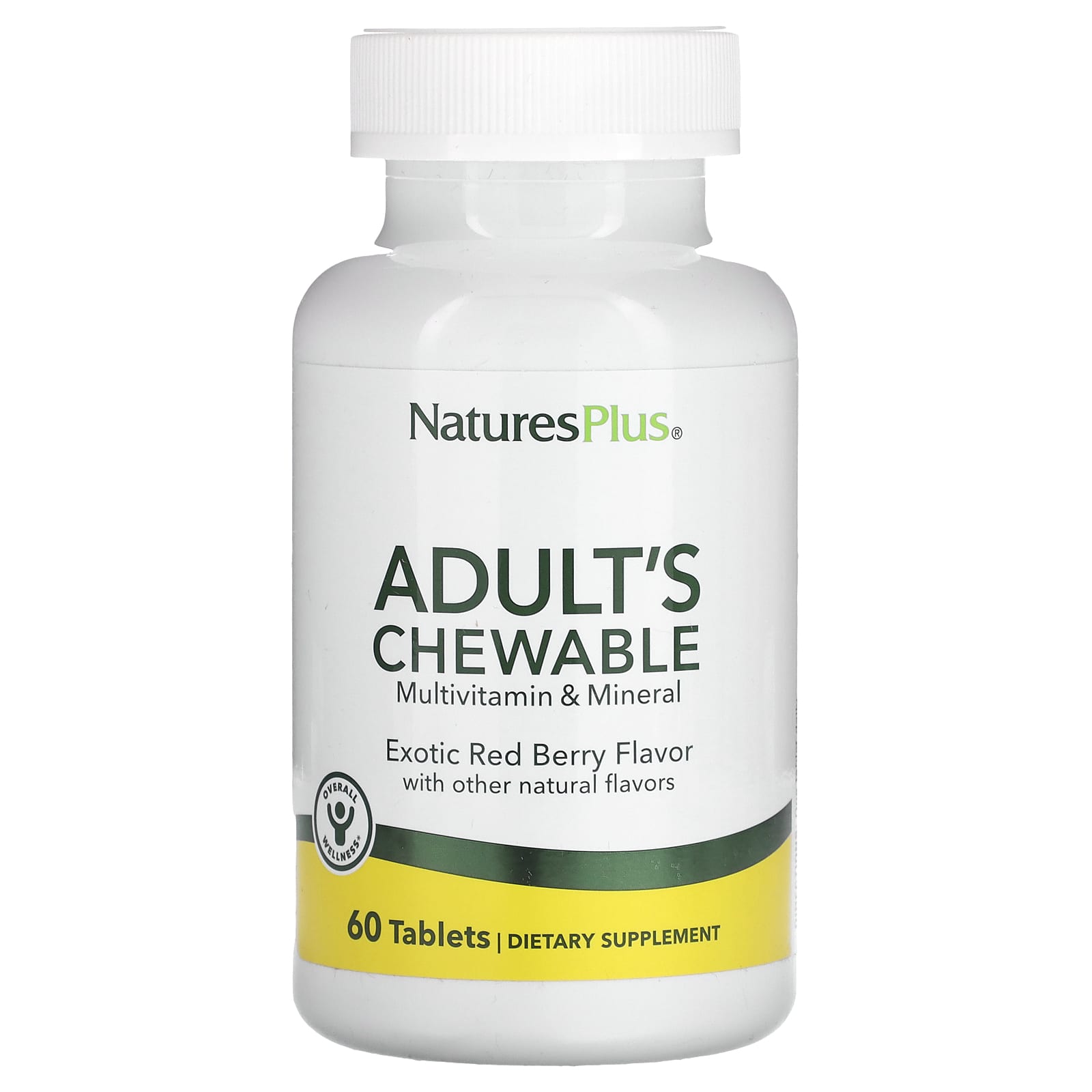 Nature's Plus, Adult  Multi Red, 60 Chewables UPC 097467308718 | Hilife Vitamins