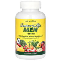 Nature's Plus, Source of Life, Men Tablets, Multivitamin & Mineral Supplement, 120 Tablets UPC 097467309302 | Hilife Vitamins