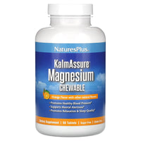 Nature's Plus, KalmAssure Magnesium Chewable, Orange, 60 Tablets UPC 097467336087 | Hilife Vitamins