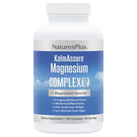 Nature’s Plus, KalmAssure Magnesium Complex 12, 180 Capsules UPC 097467336124 | HiLife Vitamins