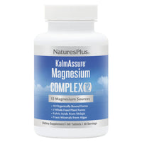 Nature's Plus, KalmAssure Magnesium Complex 12, 60 Tablets UPC 097467336155 | Hilife Vitamins