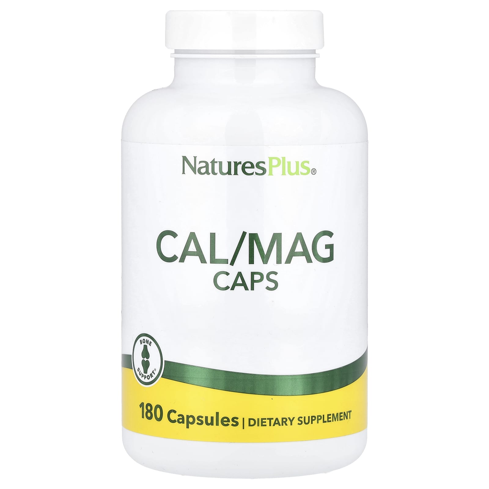 Nature's Plus, Cal/ Mag Caps, 180 Vegetarian Capsules UPC 097467336438 | Hilife Vitamins