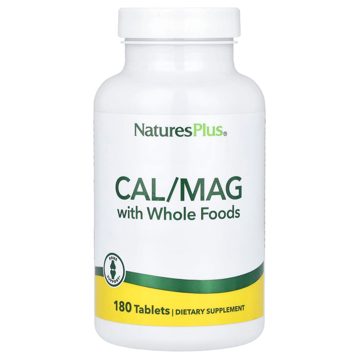 Nature's Plus, Cal/Mag with Whole Foods, 180 Tablets UPC 097467336452 | Hilife Vitamins