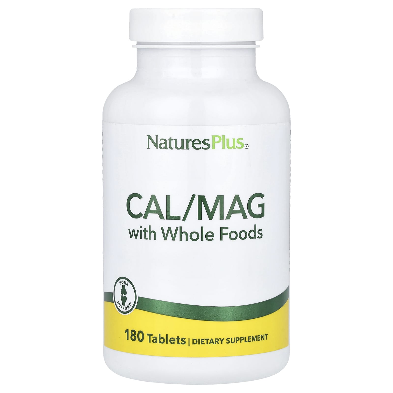 Nature's Plus, Cal/Mag with Whole Foods, 180 Tablets UPC 097467336452 | Hilife Vitamins