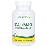 Nature's Plus, Cal/Mag with Whole Foods, 180 Tablets UPC 097467336452 | Hilife Vitamins