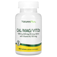 Nature's Plus, Cal/Mag With Vitamin D3/Vitamin K2, 90 Tablets UPC 097467336469 | Hilife Vitamins