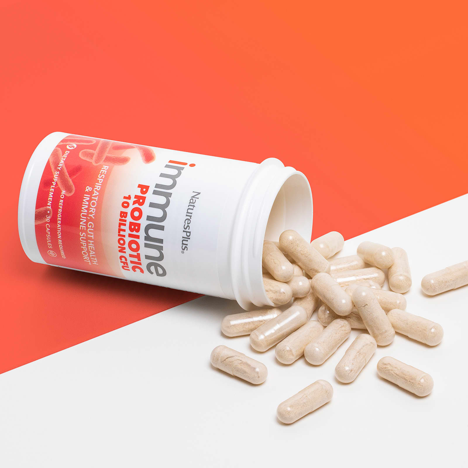 Nature's Plus, Immune Probiotic, 10 Billion CFU, 30 Capsules UPC 097467410077 | Hilife Vitamins