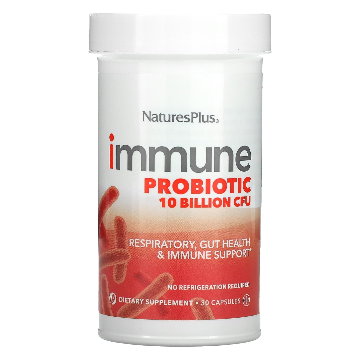 Nature's Plus, Immune Probiotic, 10 Billion CFU, 30 Capsules UPC 097467410077 | Hilife Vitamins