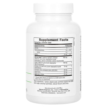 Nature's Plus, Gi Natural, Reflux Ease, Vanila, 60 Chewable Tablets UPC 097467445611 | Hilife Vitamins