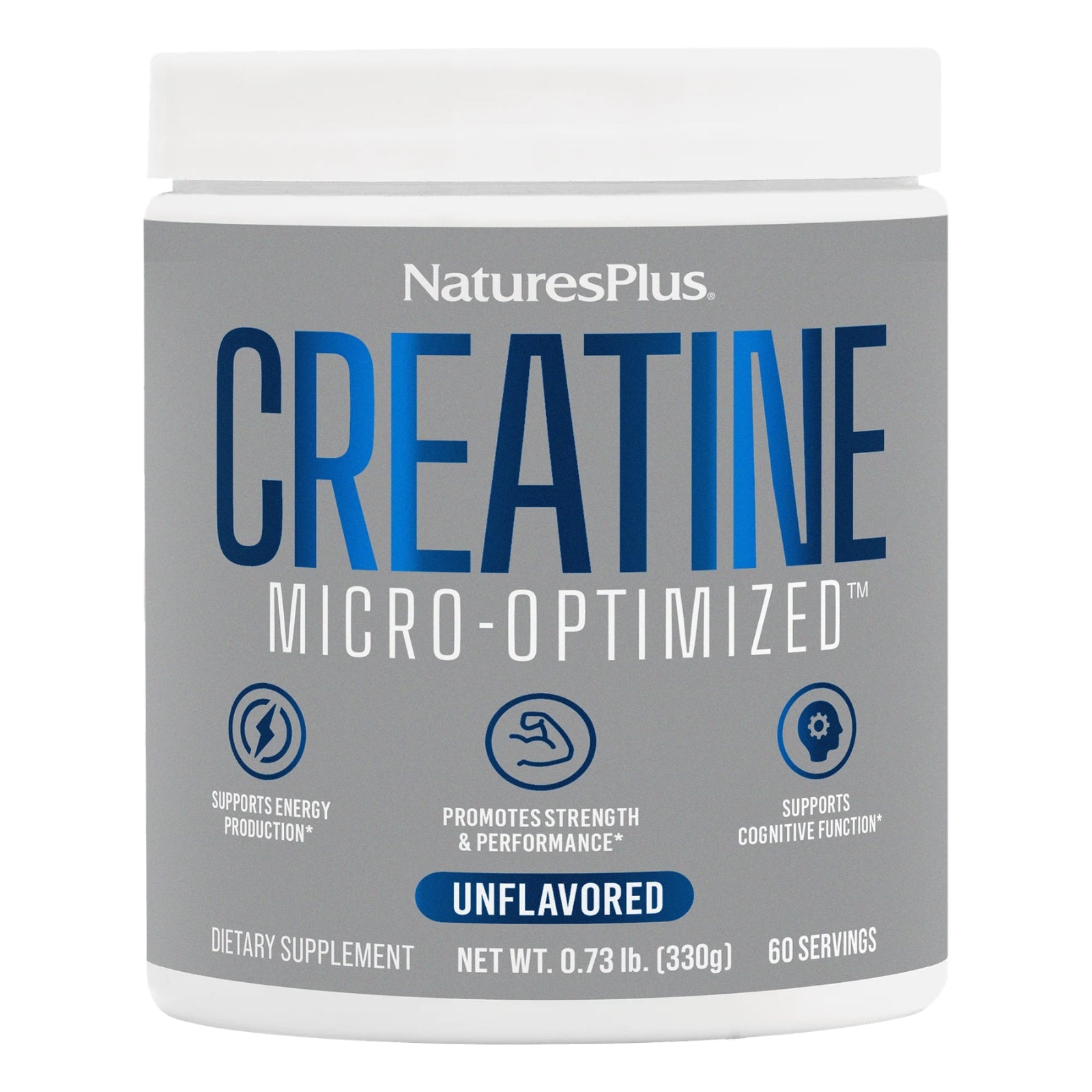 Nature’s Plus, Creatine Micro-Optimized™ Powder, 0.73 lb (330g) UPC 097467470200 | HiLife Vitamins