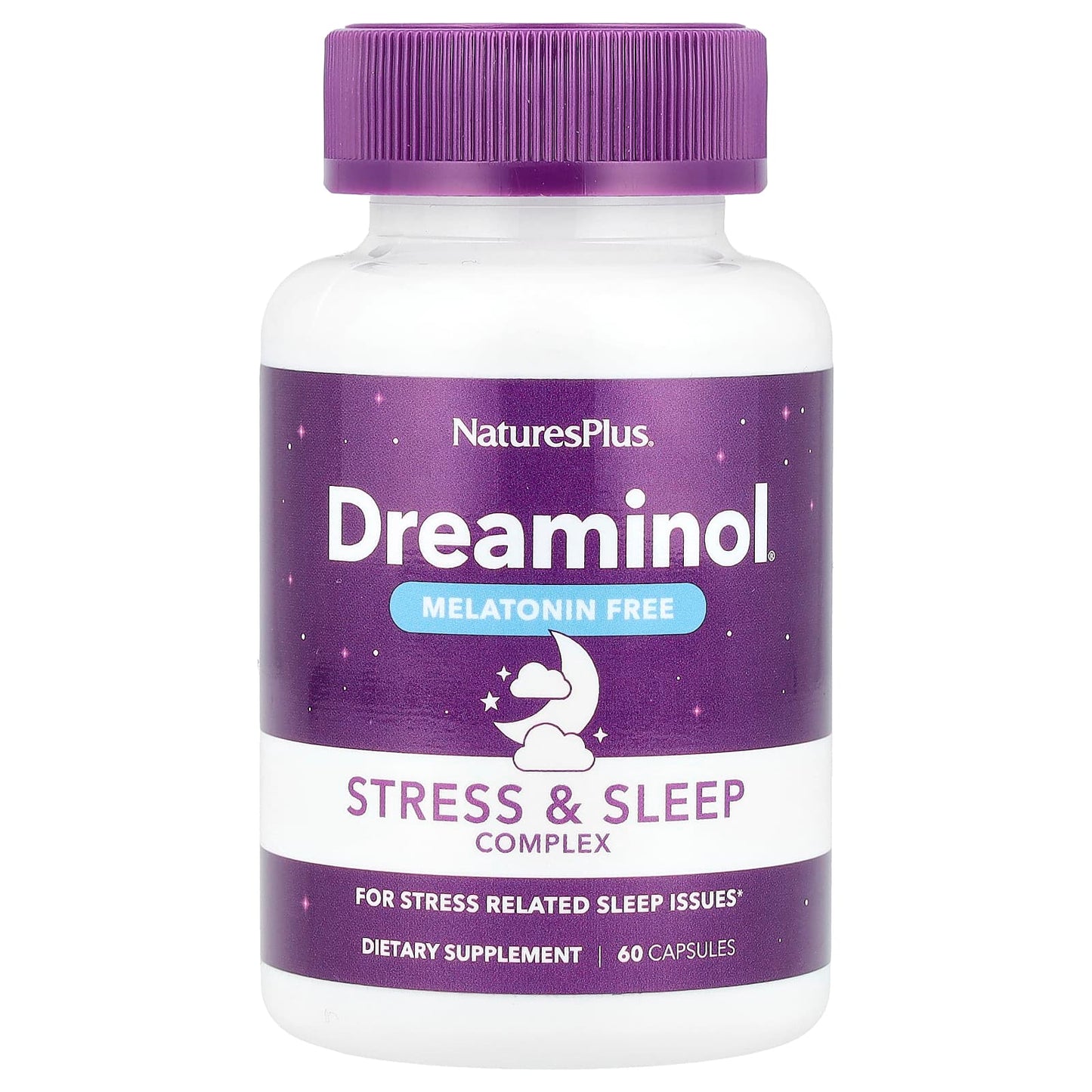Nature's Plus, Dreaminol®, Stress & Sleep Complex, Melatonin Free, 60 Capsules UPC 097467475939 | Hilife Vitamins