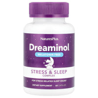 Nature's Plus, Dreaminol®, Stress & Sleep Complex, Melatonin Free, 60 Capsules UPC 097467475939 | Hilife Vitamins