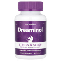 Nature's Plus, Dreaminol®, Stress & Sleep Complex with Melatonin, 60 Capsules UPC 097467475946 | Hilife Vitamins