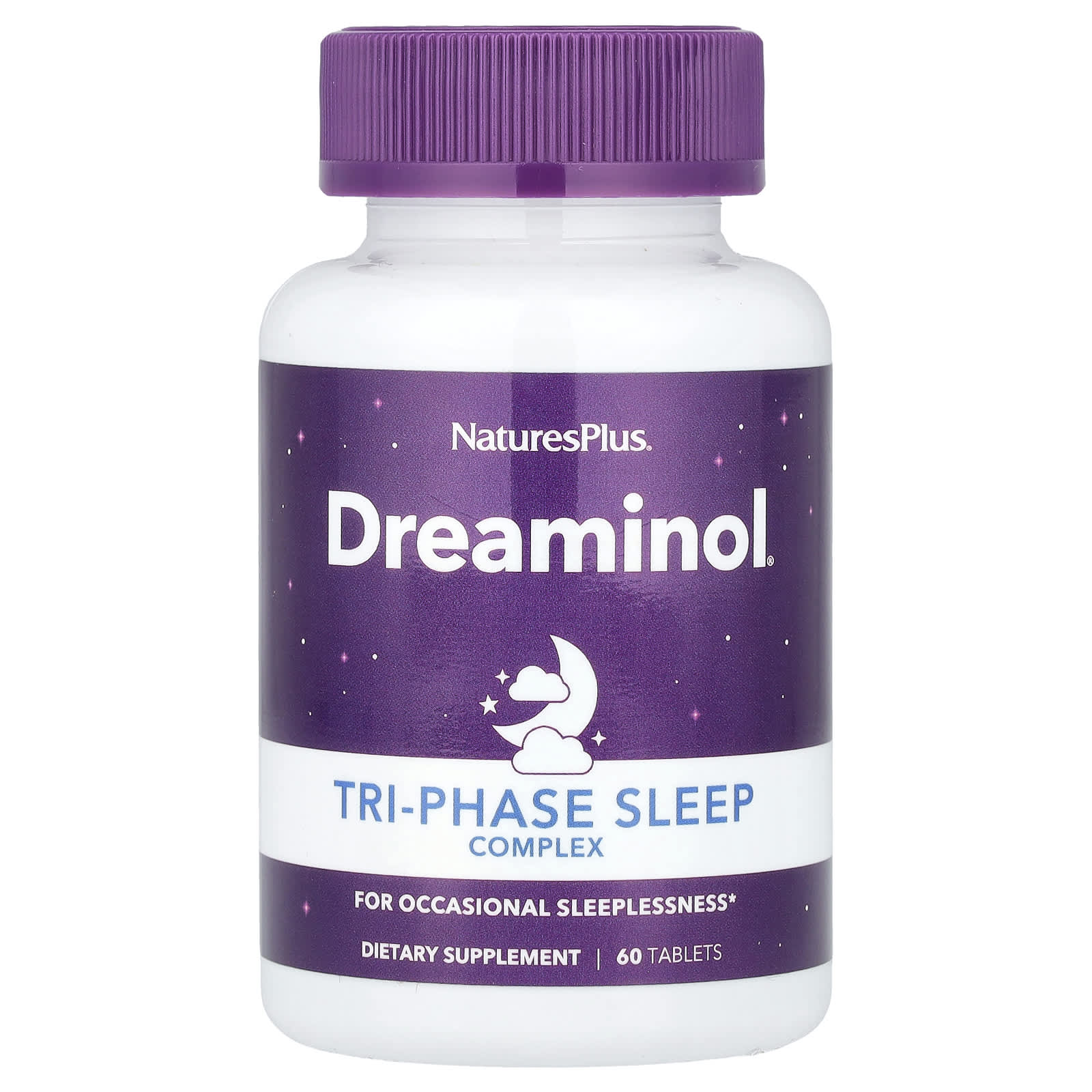 Nature's Plus, Dreaminol®, Tri-Phase Sleep Complex, 60 Tablets UPC 097467475953 | Hilife Vitamins