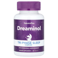 Nature's Plus, Dreaminol®, Tri-Phase Sleep Complex, 60 Tablets UPC 097467475953 | Hilife Vitamins