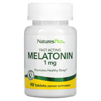 Nature's Plus, Fast Acting Melatonin, 1 mg, 90 Tablets UPC 097467476240 | Hilife Vitamins