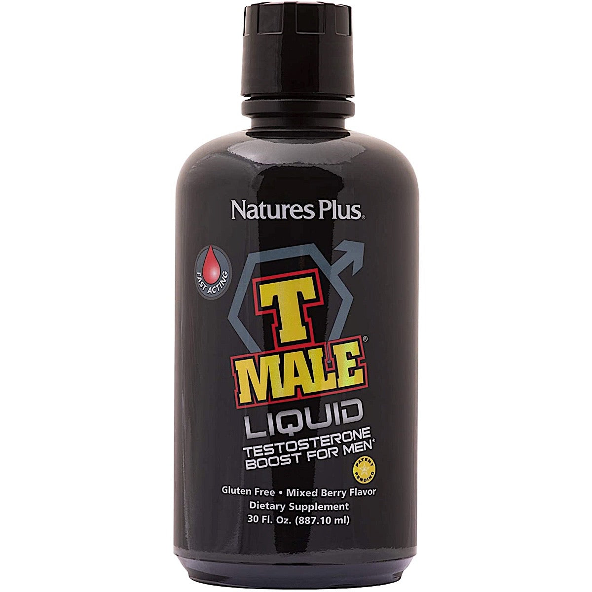Nature's Plus, T-Male Fast Acting Liquid, 30 Oz UPC 097467487116 | Hilife Vitamins