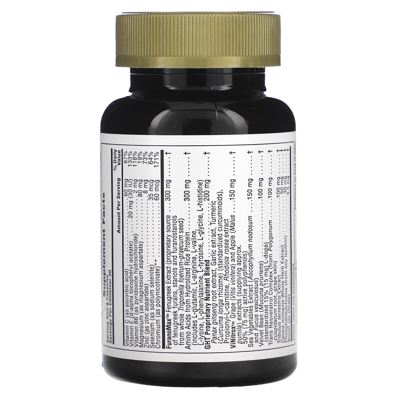 Nature's Plus, GHT Male, Human Growth Hormone And Testosterone Su, 90 Capsules UPC 097467487192 | Hilife Vitamins