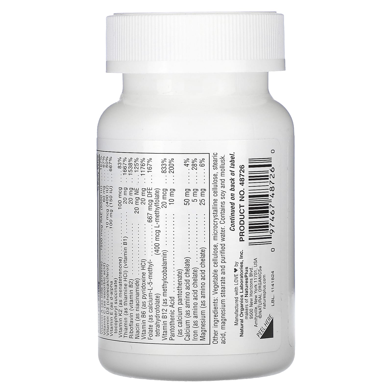 Nature's Plus, ProCreation, Male Fertility Support, 60 Vegetarian Capsules UPC 097467487260 | Hilife Vitamins