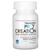 Nature's Plus, ProCreation, Male Fertility Support, 60 Vegetarian Capsules UPC 097467487260 | Hilife Vitamins