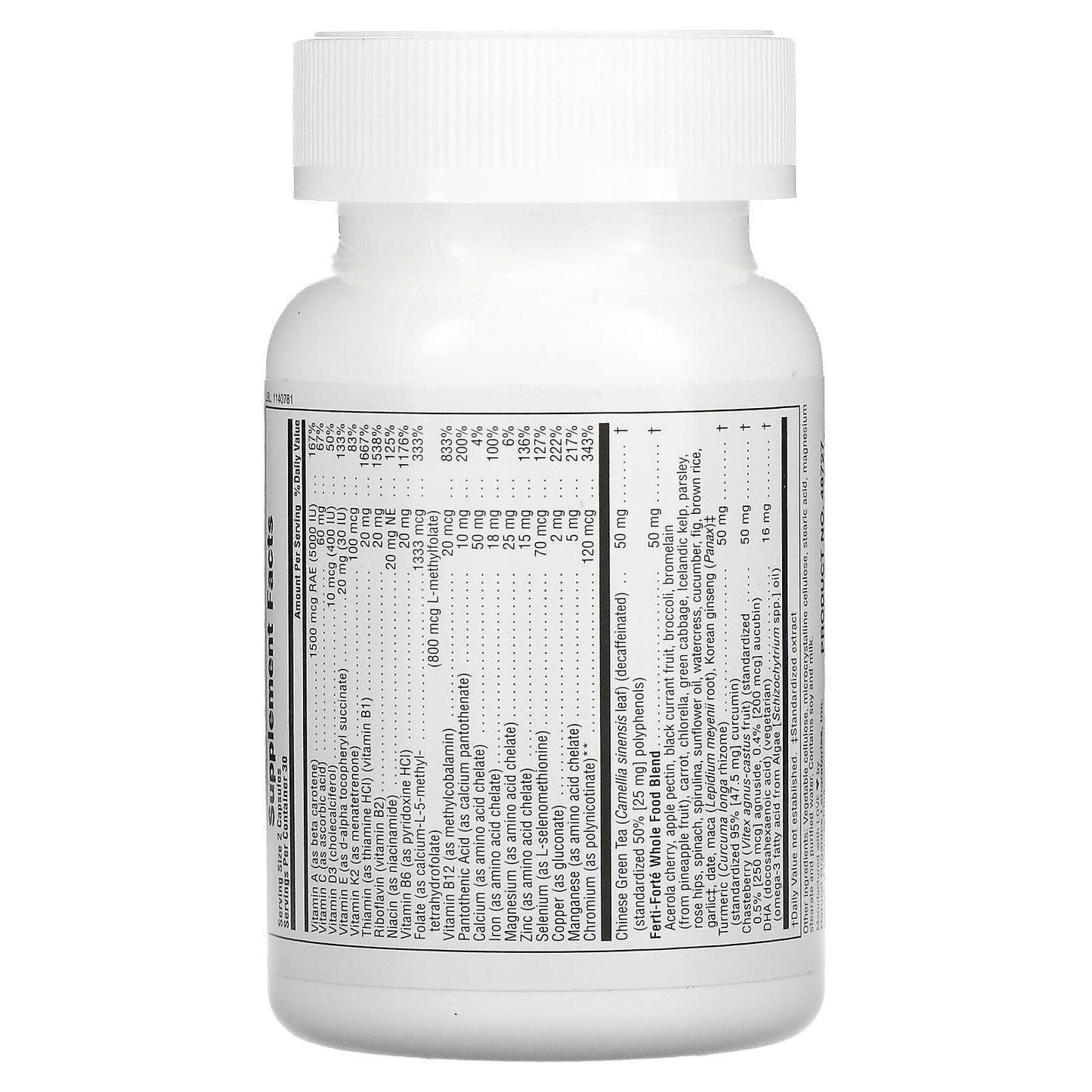 Nature's Plus, ProCreation, Female Fertility Support, 60 Vegetarian Capsules UPC 097467487277 | Hilife Vitamins