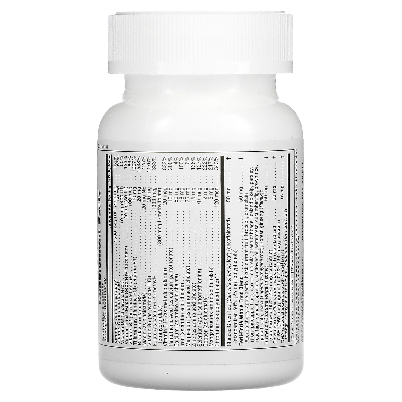 Nature's Plus, ProCreation, Female Fertility Support, 60 Vegetarian Capsules UPC 097467487277 | Hilife Vitamins