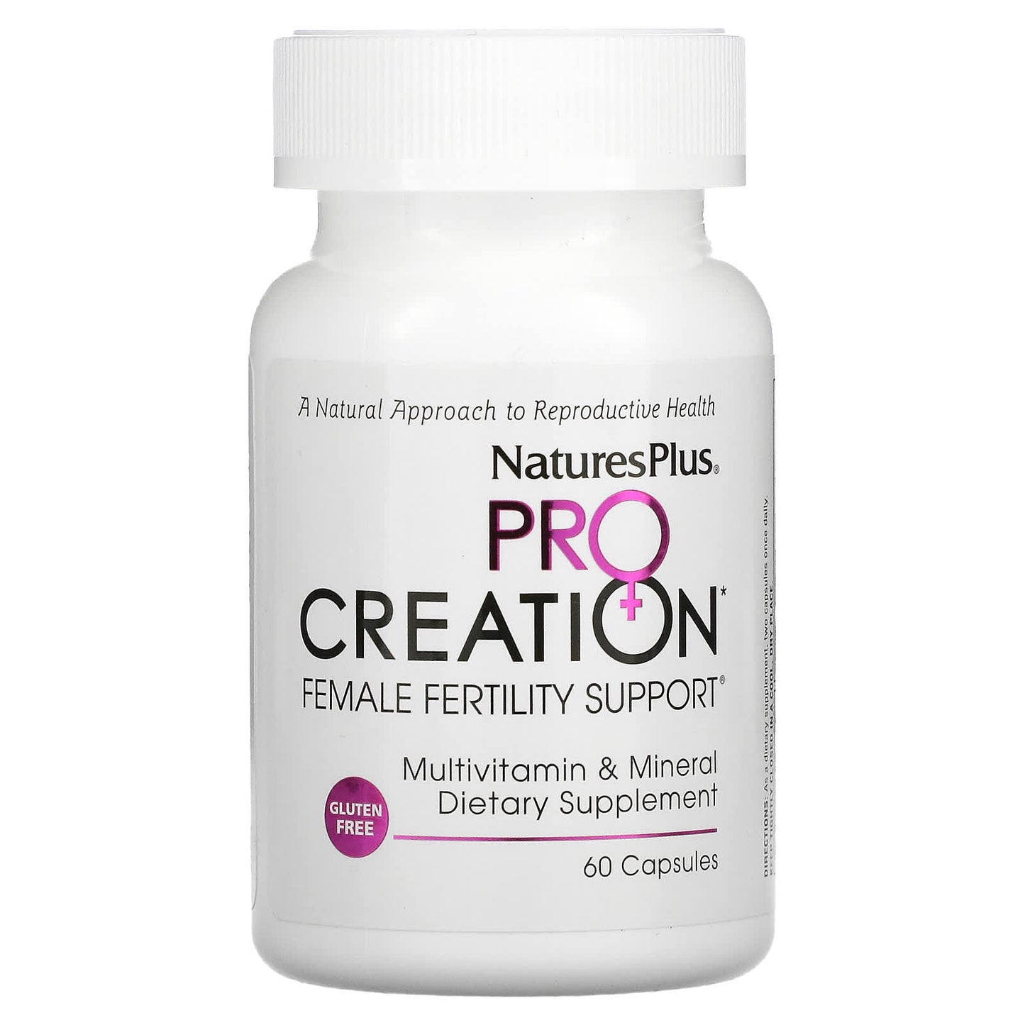 Nature's Plus, ProCreation, Female Fertility Support, 60 Vegetarian Capsules UPC 097467487277 | Hilife Vitamins