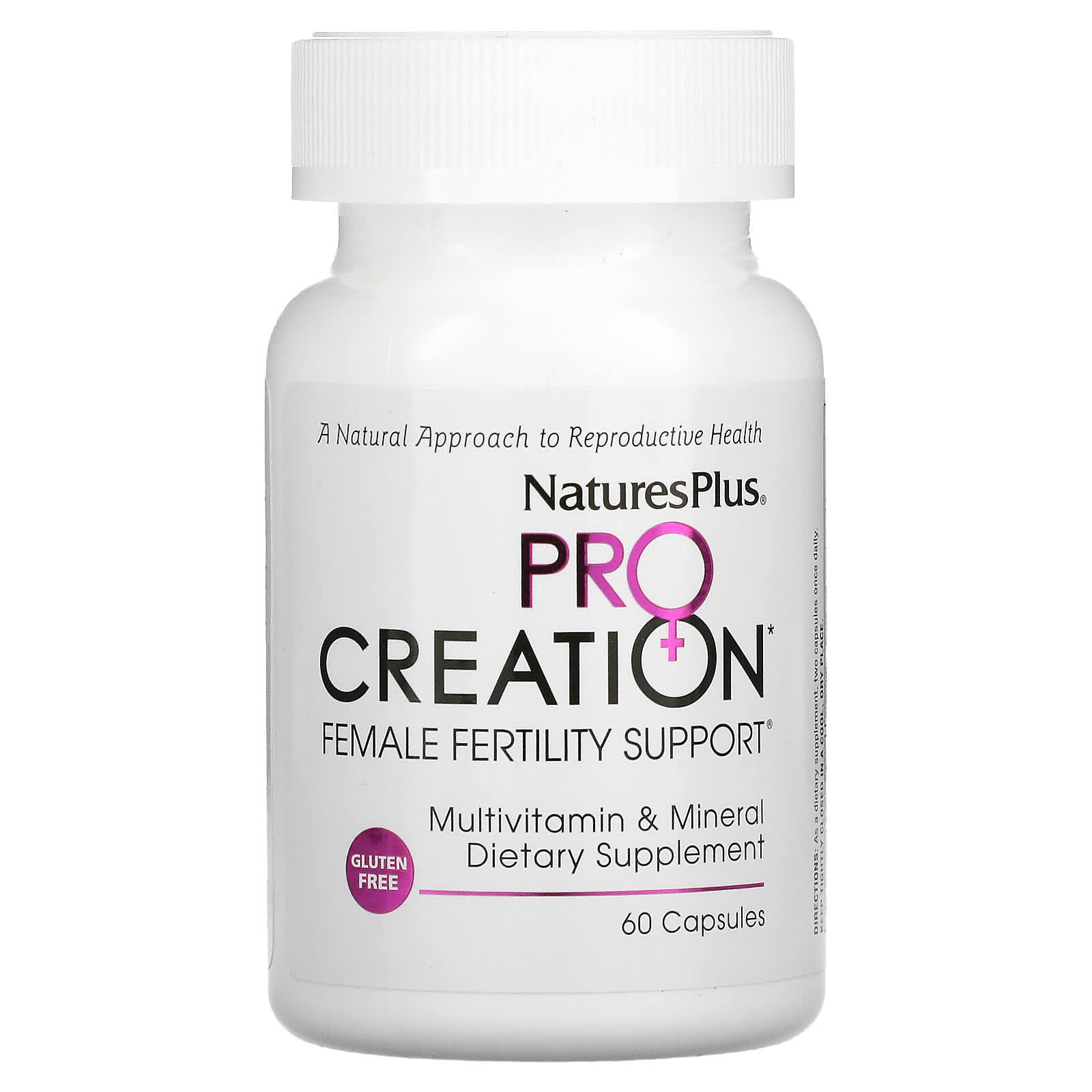 Nature's Plus, ProCreation, Female Fertility Support, 60 Vegetarian Capsules UPC 097467487277 | Hilife Vitamins