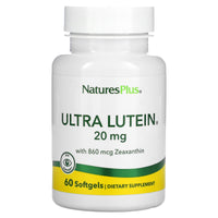Nature's Plus, Ultra Lutein with Zeaxanthin, 20 mg, 60 Softgels UPC 097467492653 | Hilife Vitamins