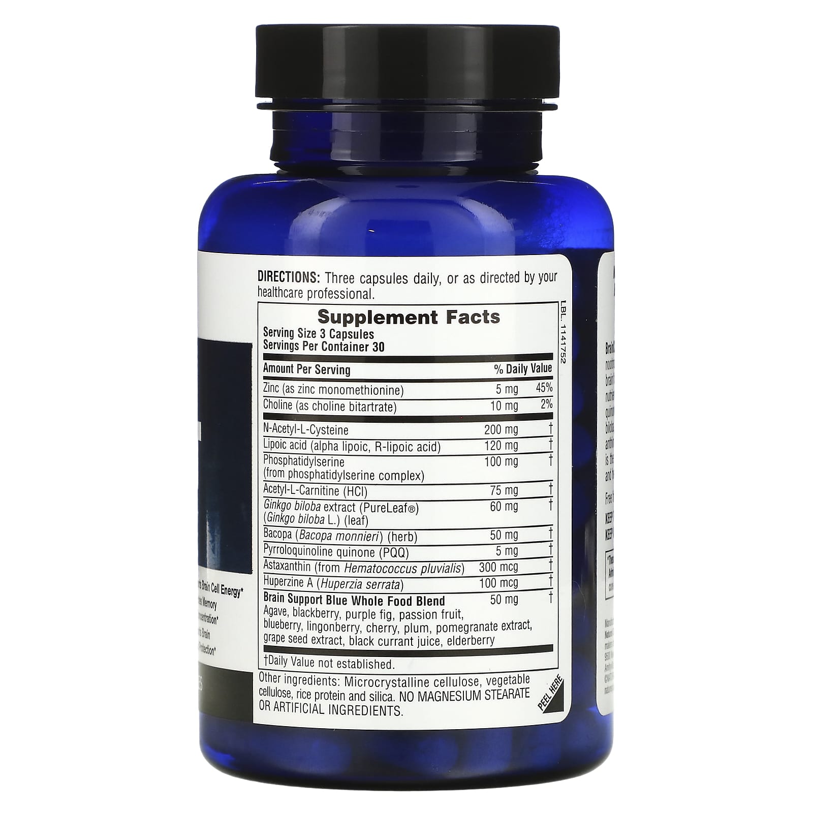 Nature's Plus, Brainceutix Boost, 90 Capsules UPC 097467810020 | Hilife Vitamins