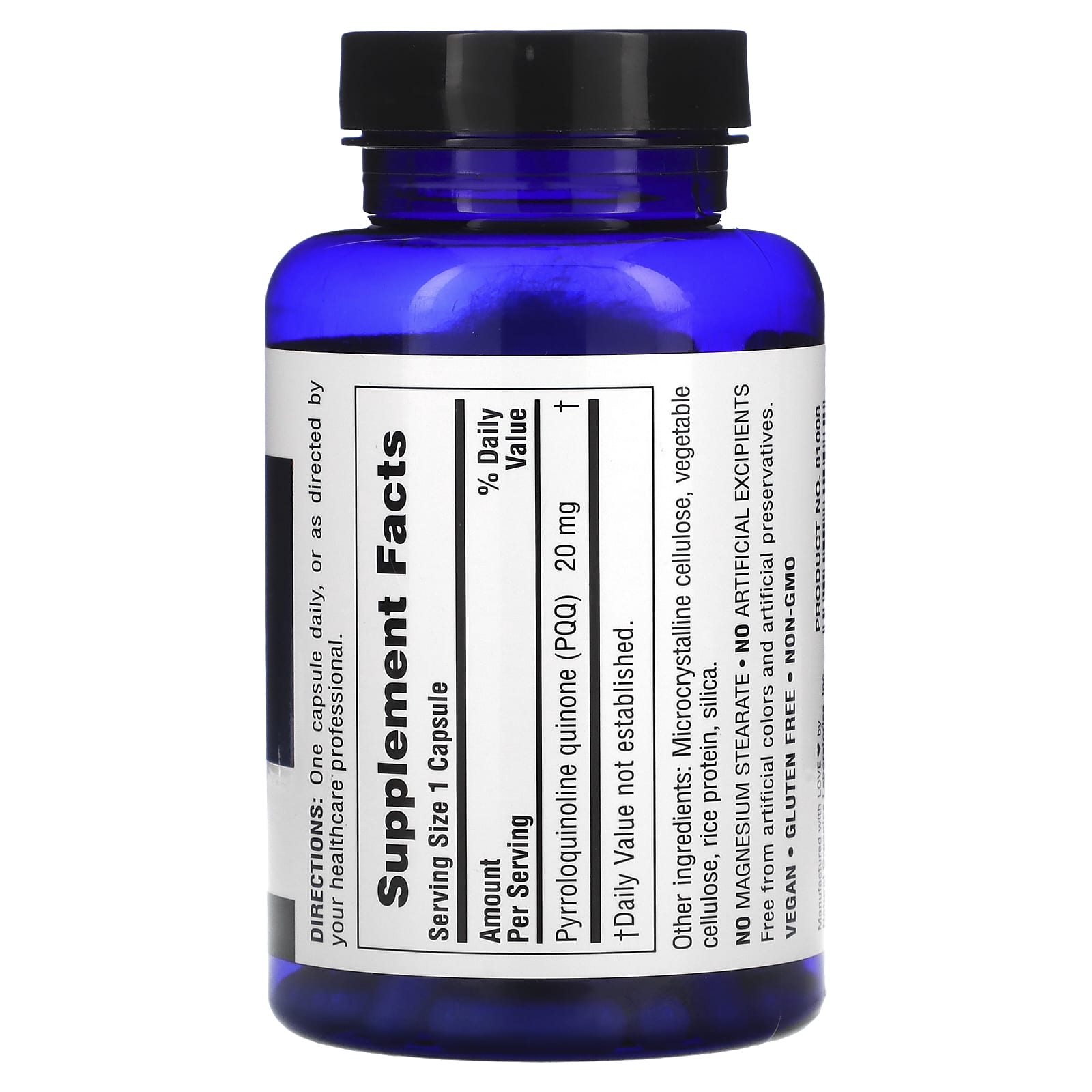 Nature's Plus, BrainCeutix PQQ, 60 Capsules UPC 097467810082 | Hilife Vitamins